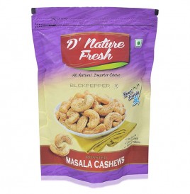 D'nature Fresh Blackpepper Roasted Masala Cashews  Pack  250 grams